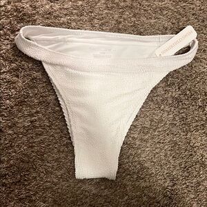 Sommerfield Swim White Textured Bikini Bottom